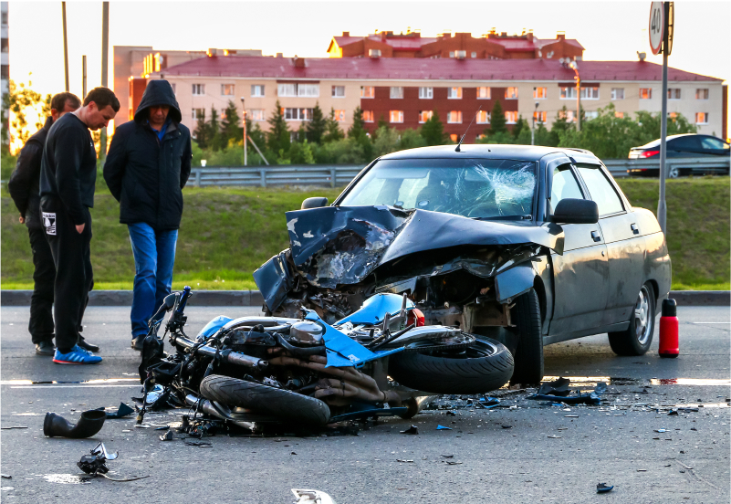 picture of motorcycle accident